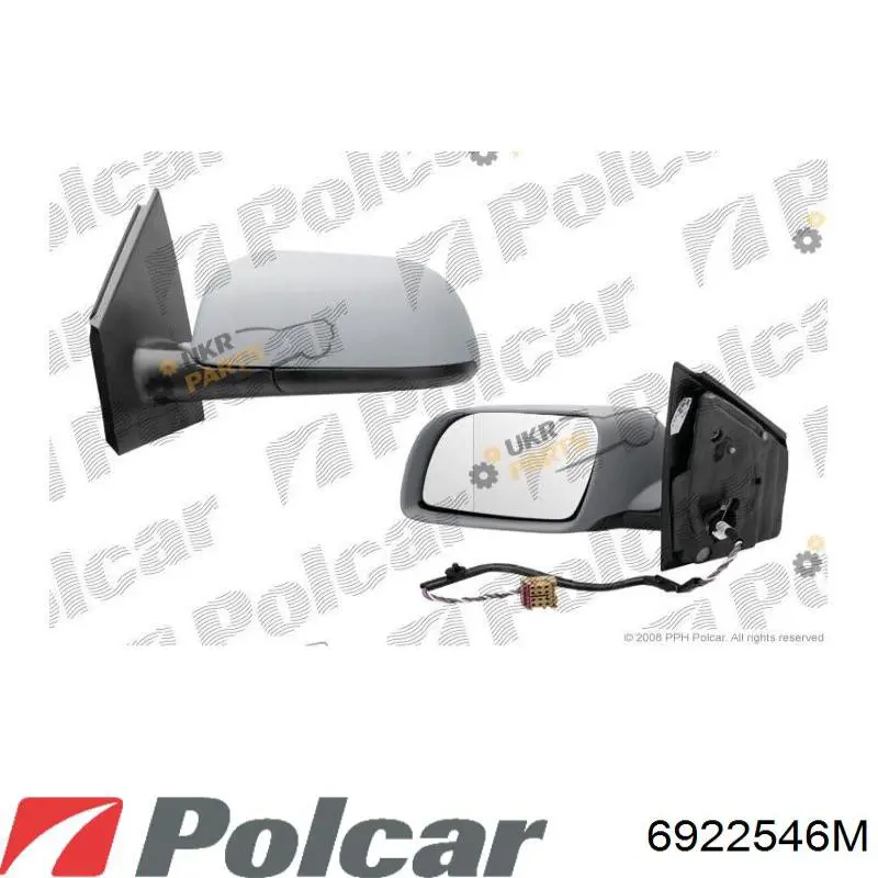 Cristal de espejo retrovisor exterior izquierdo L0497 SPJ
