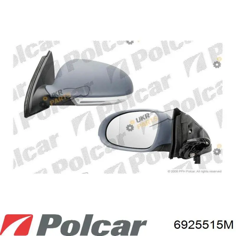 6925515M Polcar espejo retrovisor izquierdo