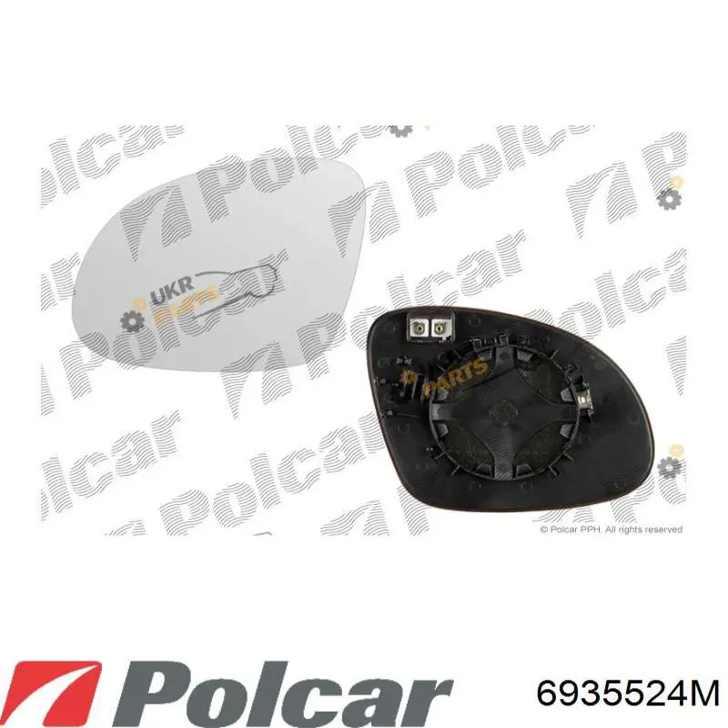 6935524M Polcar espejo retrovisor derecho