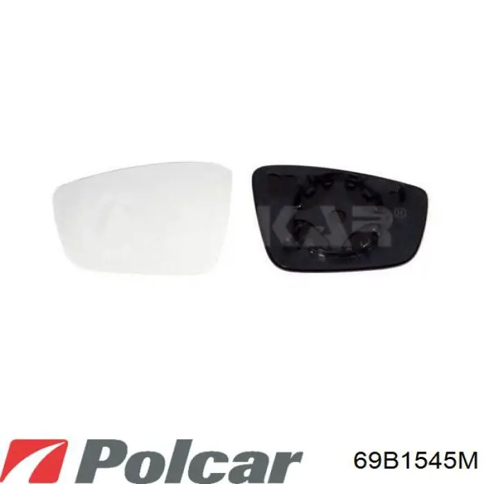 Cristal de espejo retrovisor exterior izquierdo 69B1545M Polcar