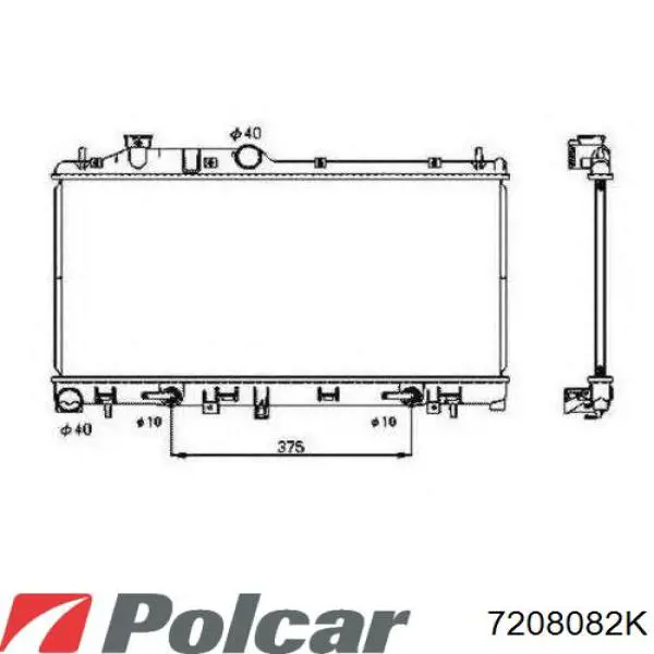 Comprar 45119SC010 Subaru Radiador de auto