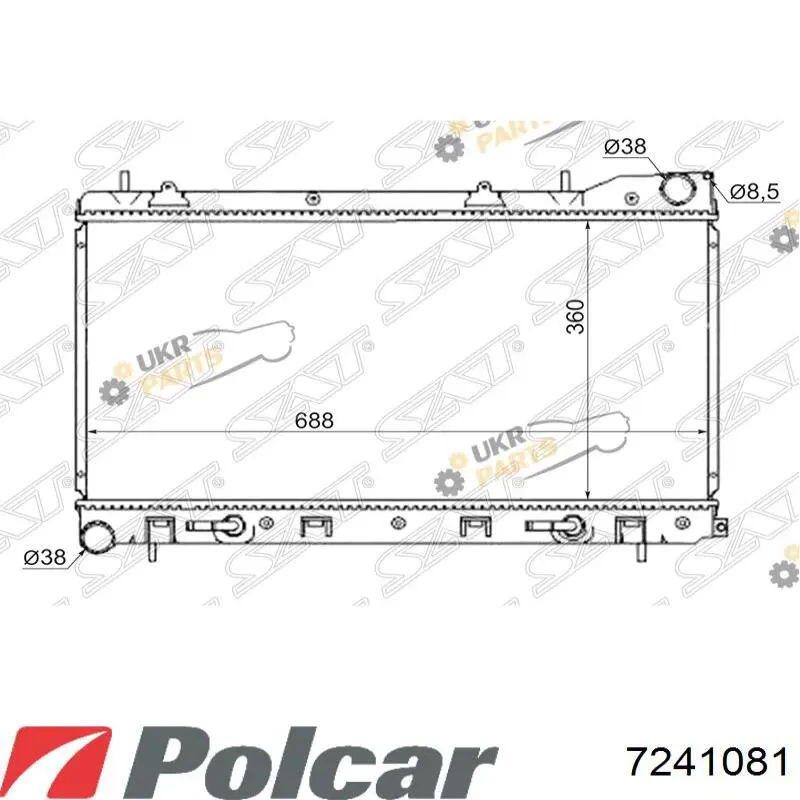 Água radiador Subaru 45111SA010 precio, desde 113,26 EUR