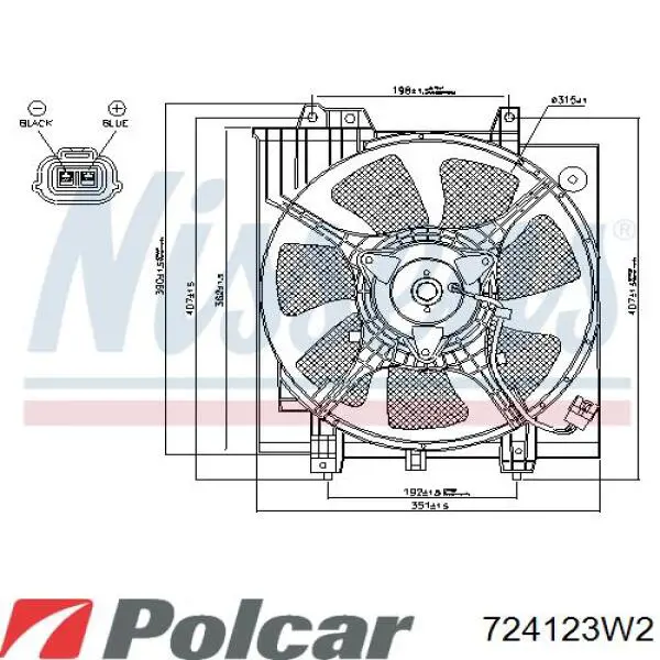 Comprar 45121FE000 Subaru Ventilador izquierdo del radiador de refrigeración