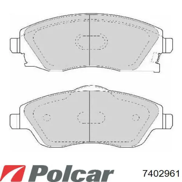 740296-1 Polcar parachoques trasero