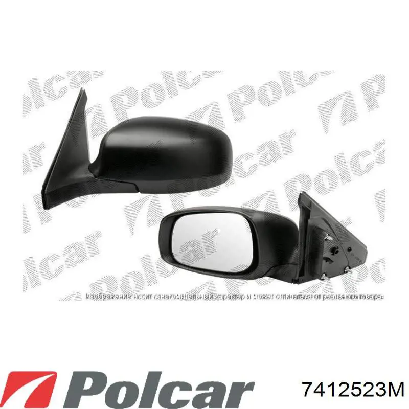 7412523M Polcar espejo retrovisor derecho