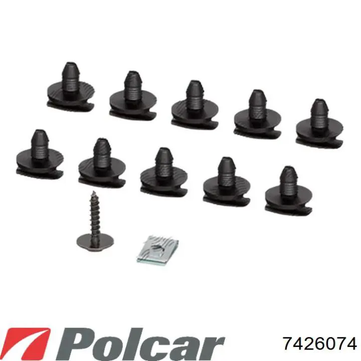 742607-4 Polcar soporte de radiador inferior (panel de montaje para foco)