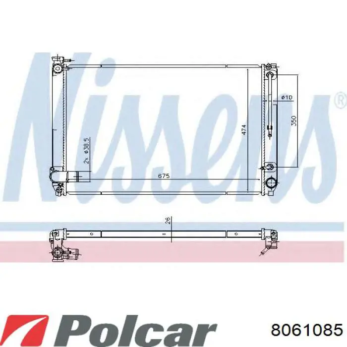 8061085 Polcar Refrigeración del motor