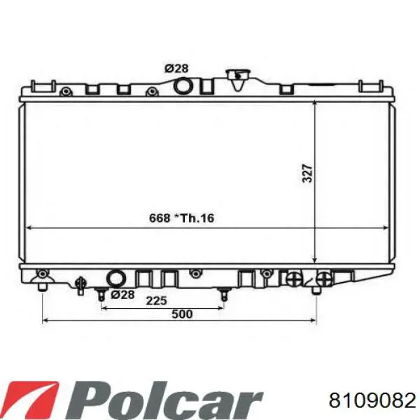 8109082 Polcar Refrigeración del motor