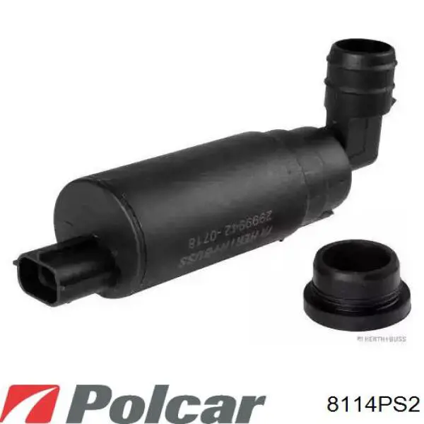Bomba de agua limpiaparabrisas, delantera 8114PS2 Polcar