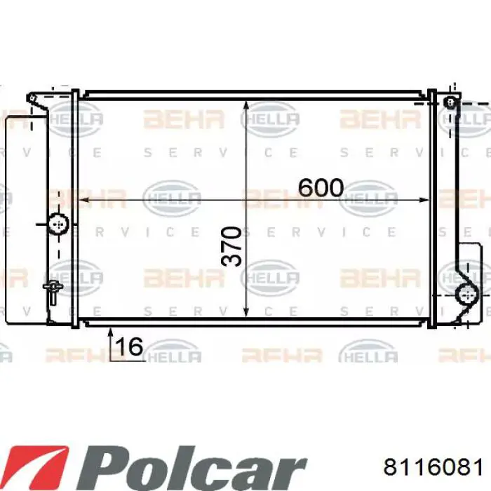 164000T150 Market (OEM) radiador refrigeración del motor