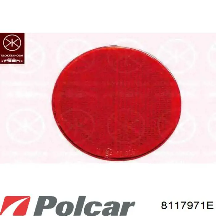 8117971E Polcar reflector, parachoques trasero