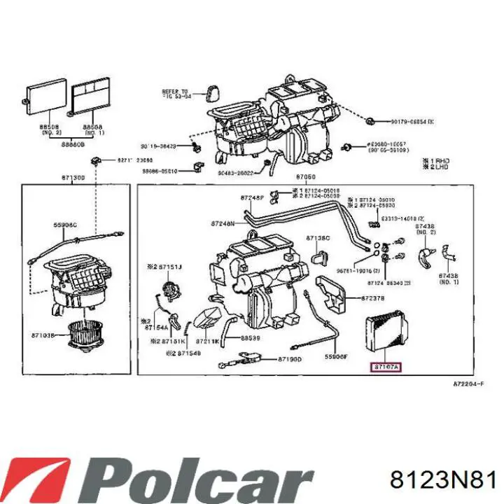 Comprar 8710705060 Toyota Radiador calefacción