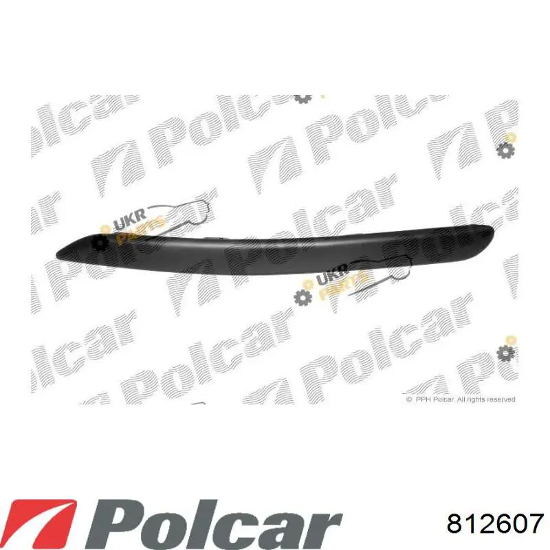 812607 Polcar parachoques delantero