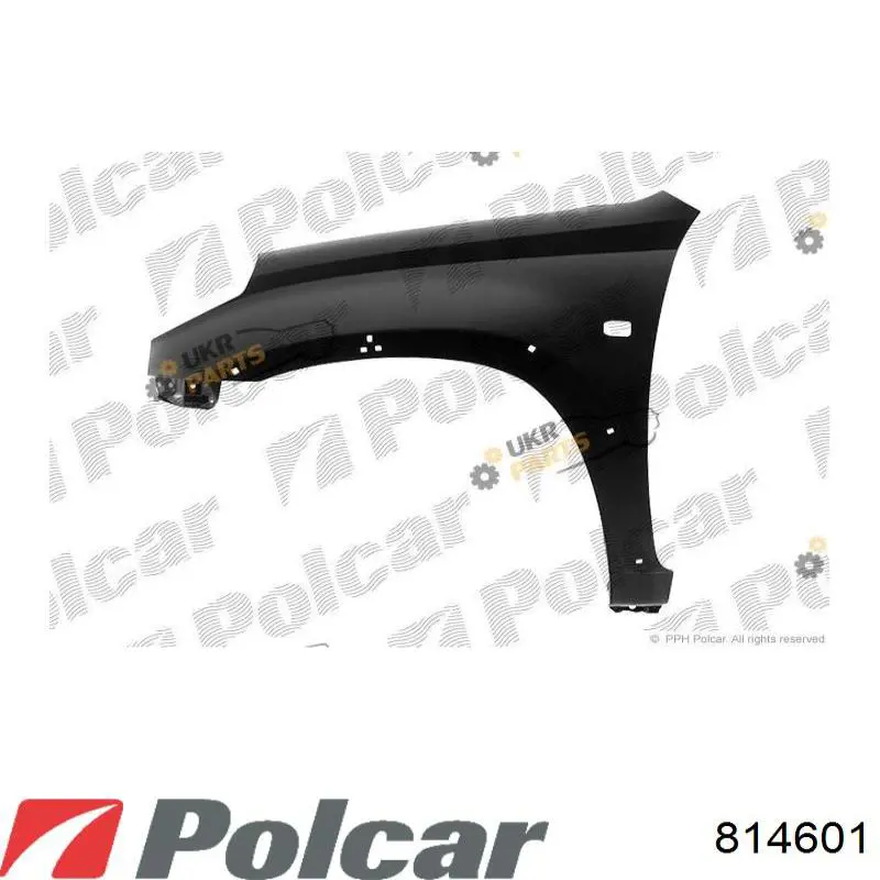 Aleta delantera izquierda 814601 Polcar