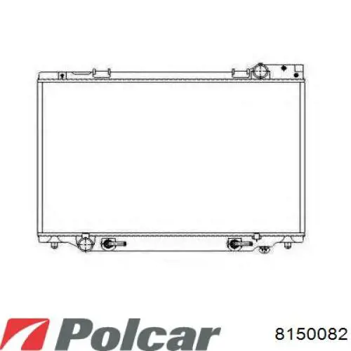 815008-2 Polcar radiador refrigeración del motor