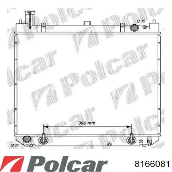 Radiador 1640067092 Toyota
