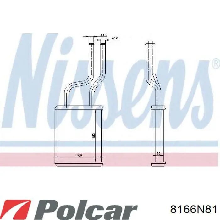 Comprar 8166N81 Polcar Radiador calefacción
