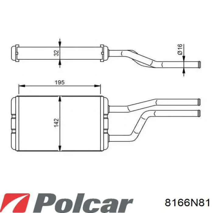 8710726010 Market (OEM) radiador de calefacción