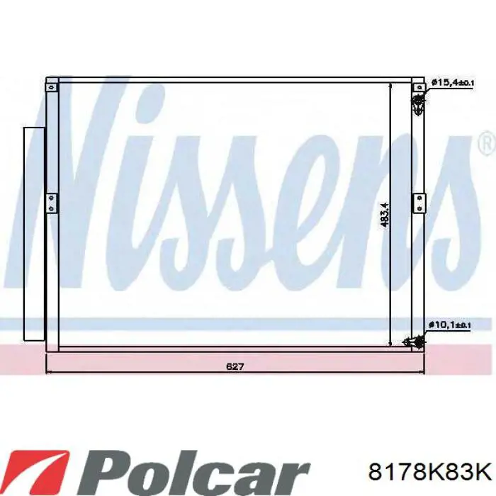 8178K83K Polcar condensador aire acondicionado