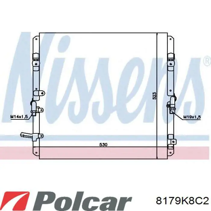 8179K8C2 Polcar condensador aire acondicionado