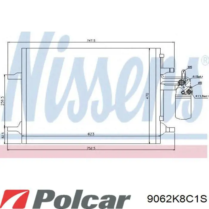 9062K8C1S Polcar condensador aire acondicionado