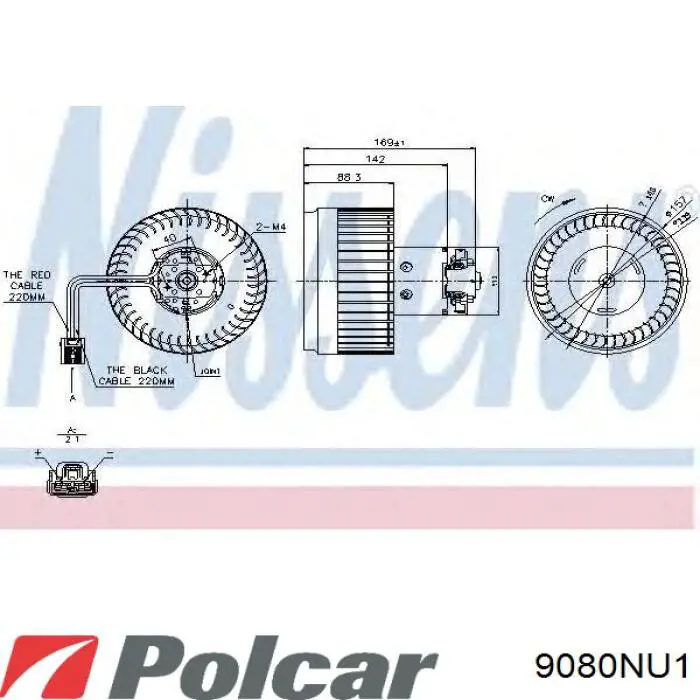 9080NU1 Polcar Ventilador de habitáculo