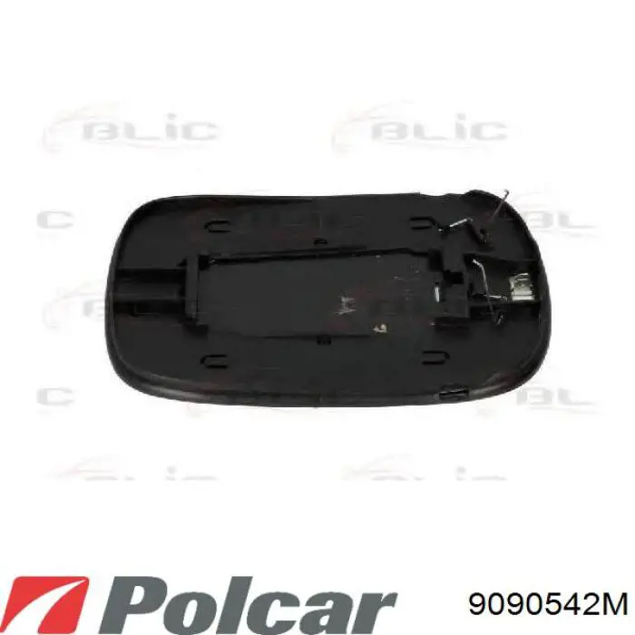 9090542M Polcar cristal de espejo retrovisor exterior derecho