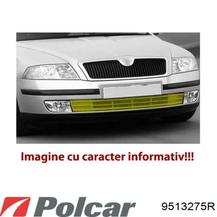 Rejilla del parachoques delantera izquierda 95350317 Phira