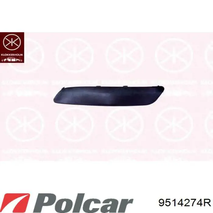 9514274R Polcar rejilla de antinieblas delantera derecha