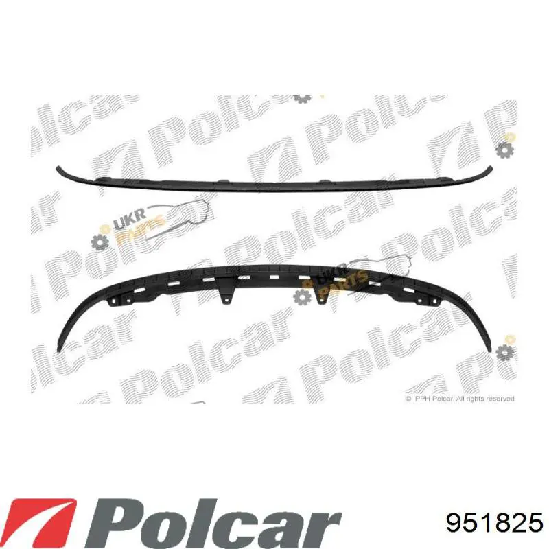 Comprar 951825 Polcar Alerón parachoques delantero