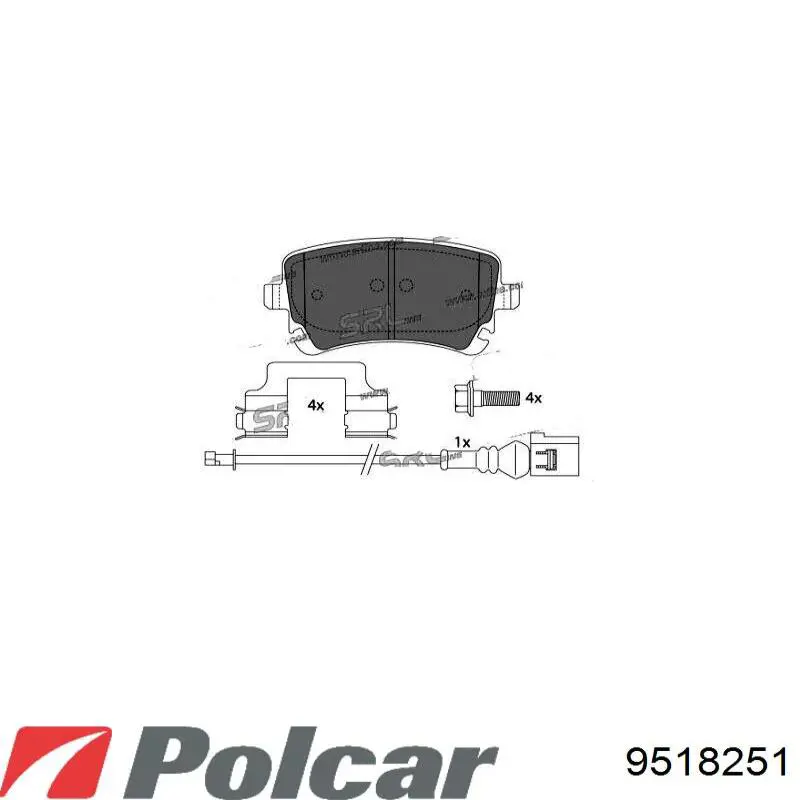 Alerón delantero 9518251 Polcar
