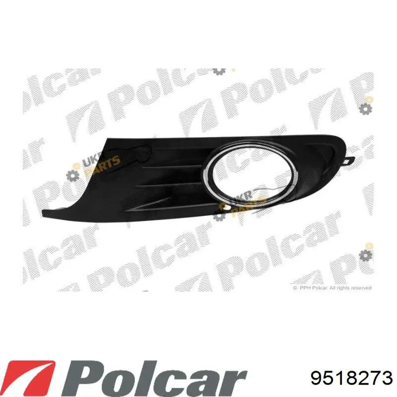 951827-3 Polcar rejilla de antinieblas delantera izquierda