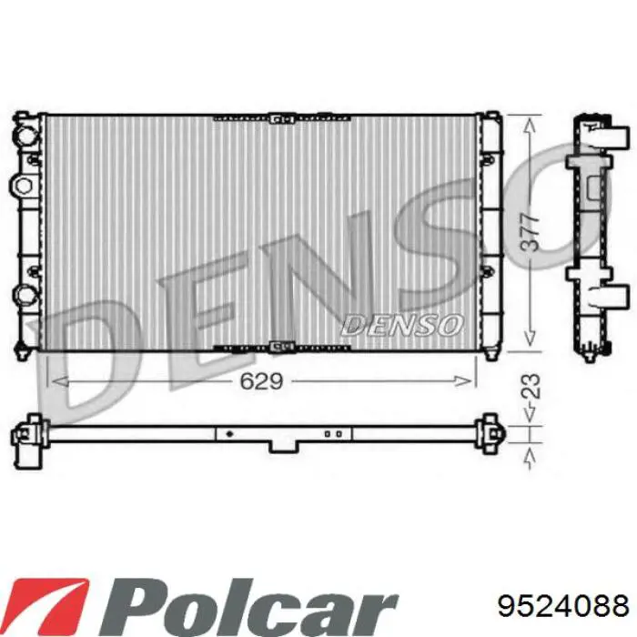 Comprar 9524088 Polcar Radiador de auto