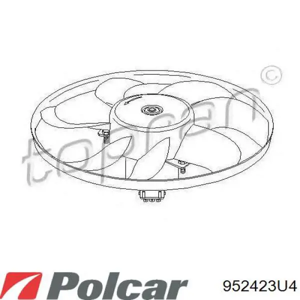952423U4 Polcar Electroventilador del motor