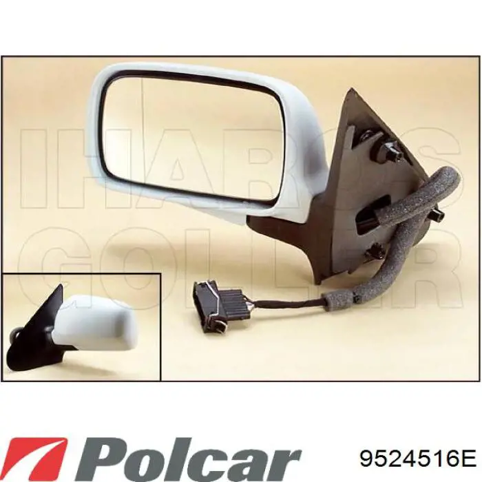 9524516E Polcar espejo retrovisor izquierdo