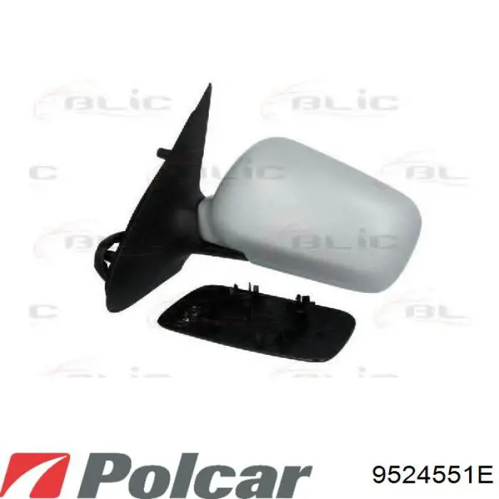 9524551E Polcar espejo retrovisor derecho