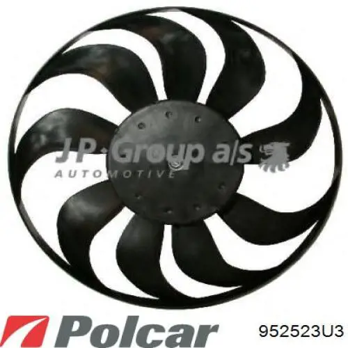 952523U3 Polcar ventilador (rodete +motor refrigeración del motor con electromotor completo)