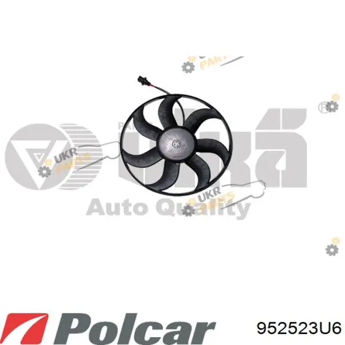 Ventilador eléctrico de aire acondicionado completo (motor y aspa) 952523U6 Polcar