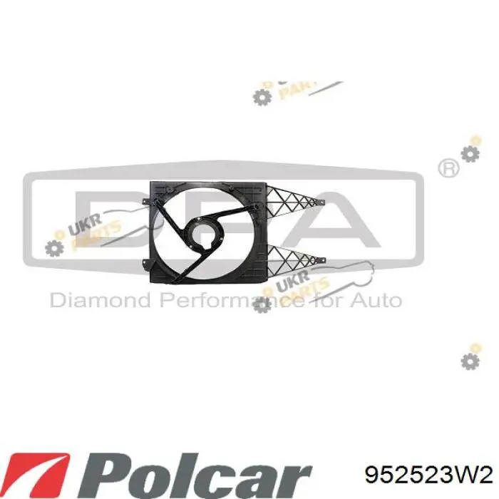 Soporte del motor del ventilador de refrigeración en el difusor 81210128002 Diamond/DPA