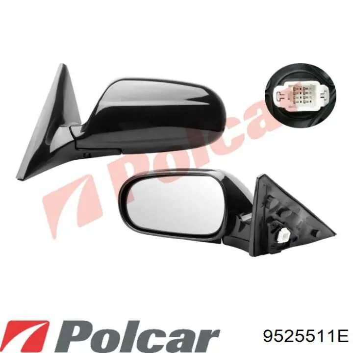 9525511M Polcar espejo retrovisor izquierdo