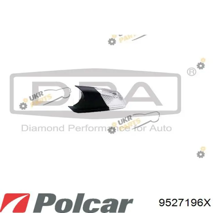 9527196X Polcar luz intermitente de retrovisor exterior izquierdo