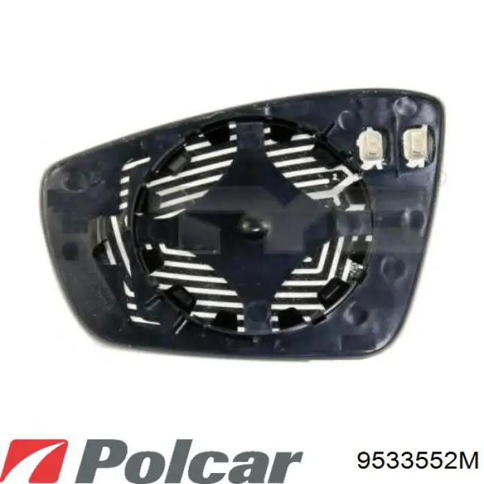 9533552M Polcar cristal de espejo retrovisor exterior derecho