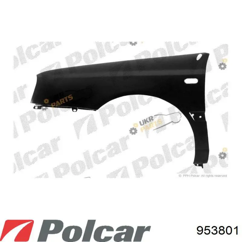 Aleta delantera izquierda 953801 Polcar