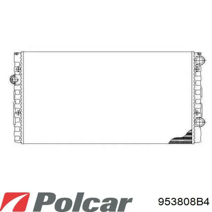 953808B4 Polcar radiador refrigeración del motor