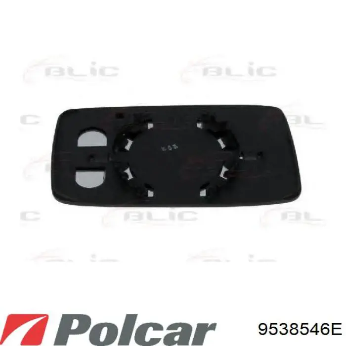 9538546E Polcar cristal de espejo retrovisor exterior izquierdo