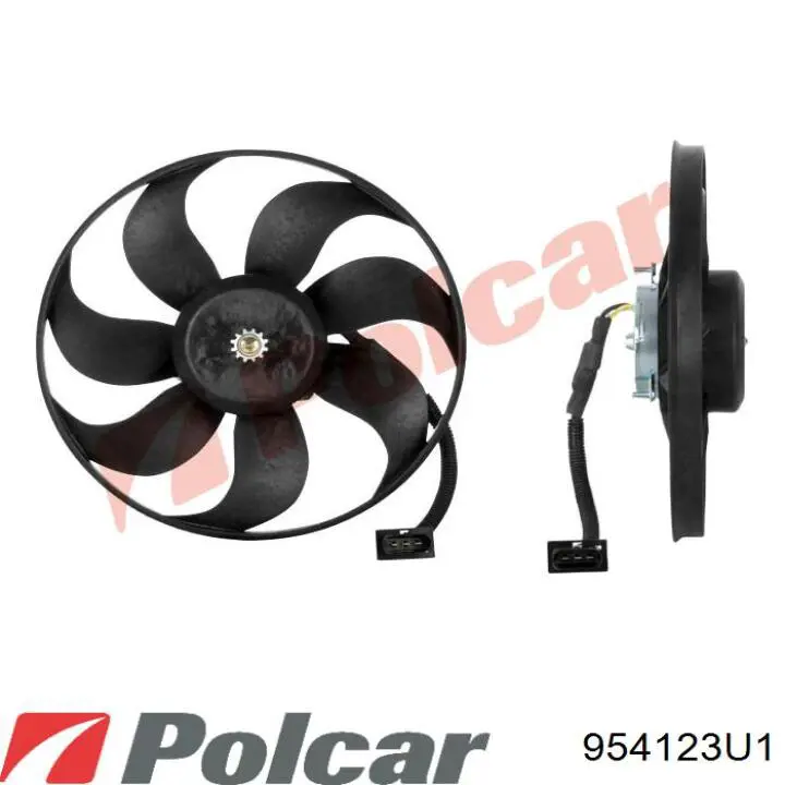 Comprar 954123U1 Polcar Ventilador de refrigeración completo derecho (motor y hélice)