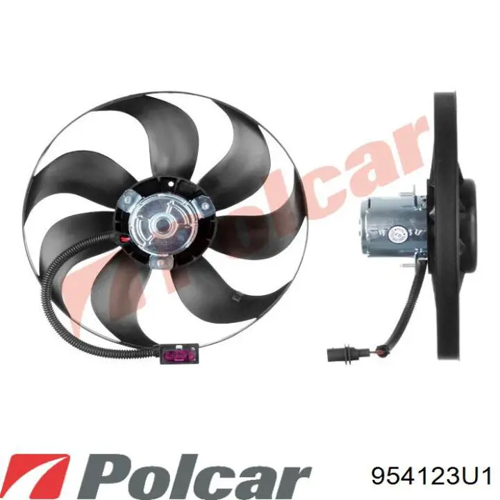 954123U1 Polcar ventilador (rodete +motor refrigeración del motor con electromotor derecho)
