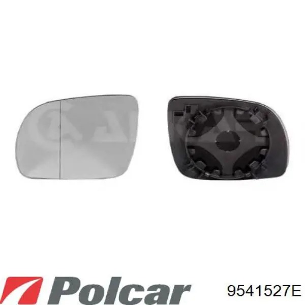 9541527E Polcar cristal de espejo retrovisor exterior derecho