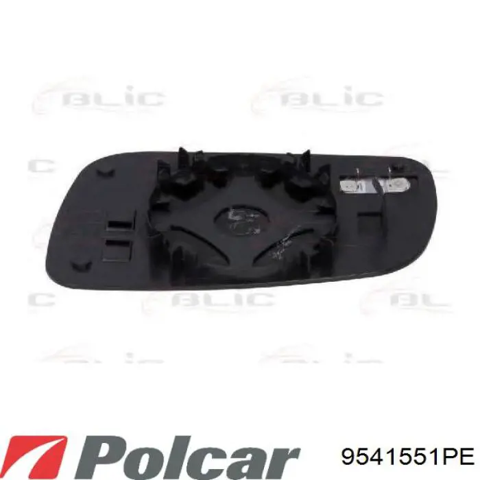 9541551PE Polcar cristal de espejo retrovisor exterior derecho