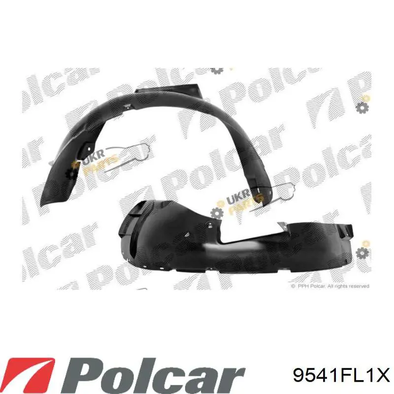 Comprar 9541FL1X Polcar Guardalodos interior izquierdo, guardafango delantero